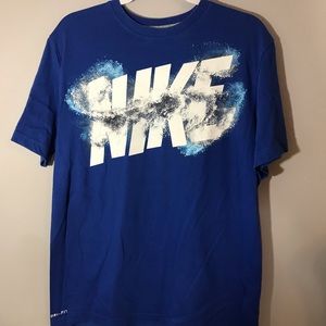 Nike Blue Dri-Fit T-Shirt. Men size L.